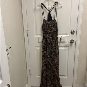 Lucca Couture Leopard Print Maxi Dress